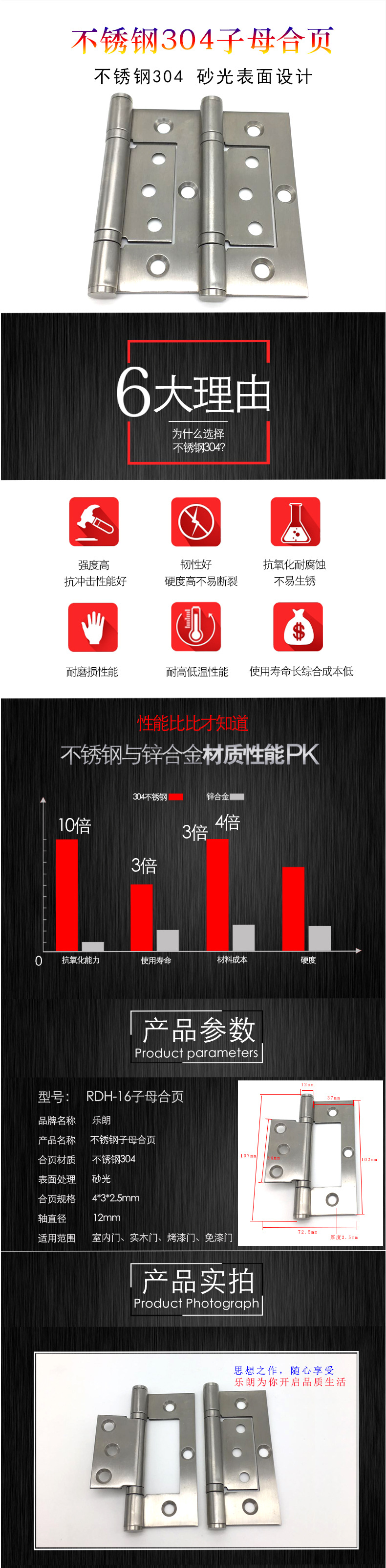 91成人抖音91抖音下载导航RDH-16 不锈钢门窗用暗铰
