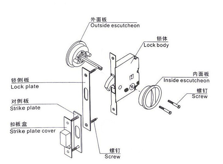 91成人抖音91抖音下载导航RSL-602ET 移门拉门方形锁(带锁体钥匙)